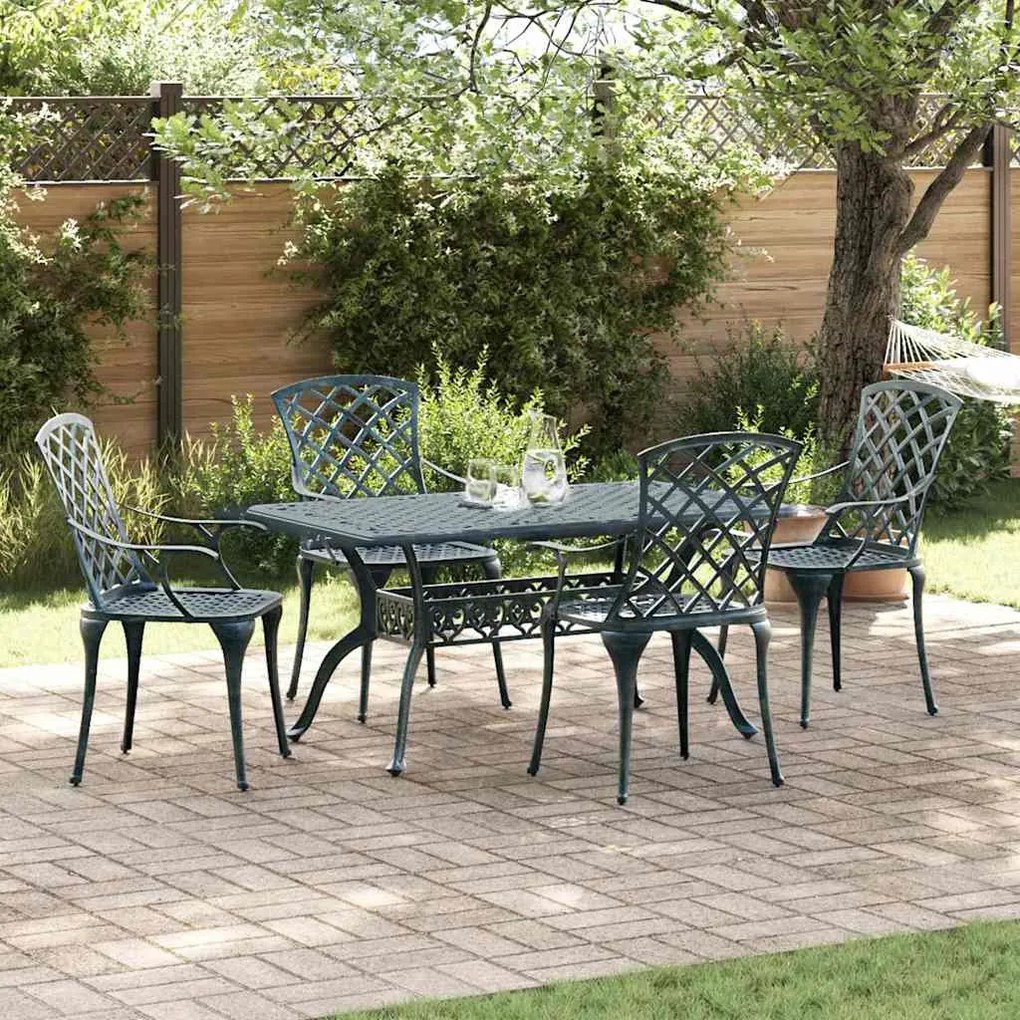 vidaXL Καρέκλα Κήπου Πράσινο 61 x 60.5 x 93 εκ. Αλουμίνιο