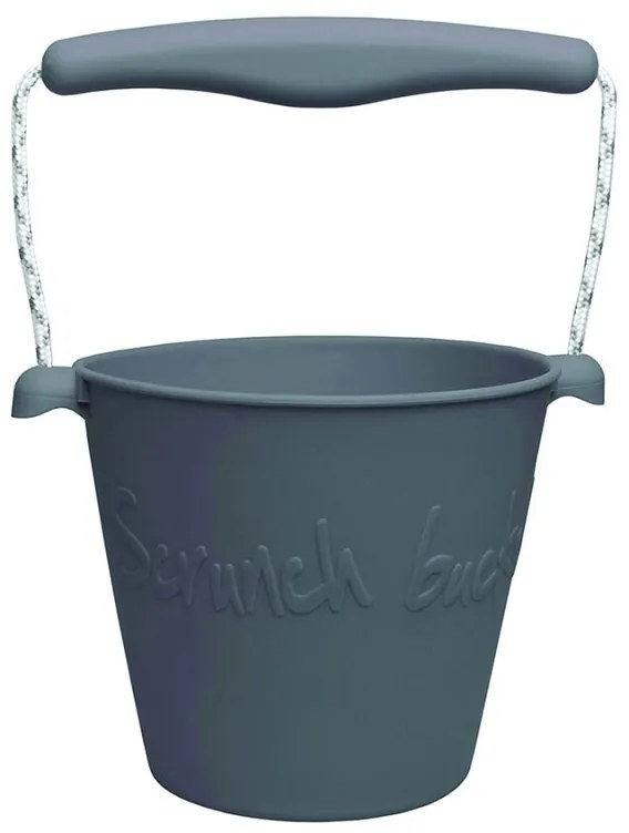 Scrunch Κουβαδάκι Από Ανακυκλώσιμη Σιλικόνη Anthracite Grey SCR-110004