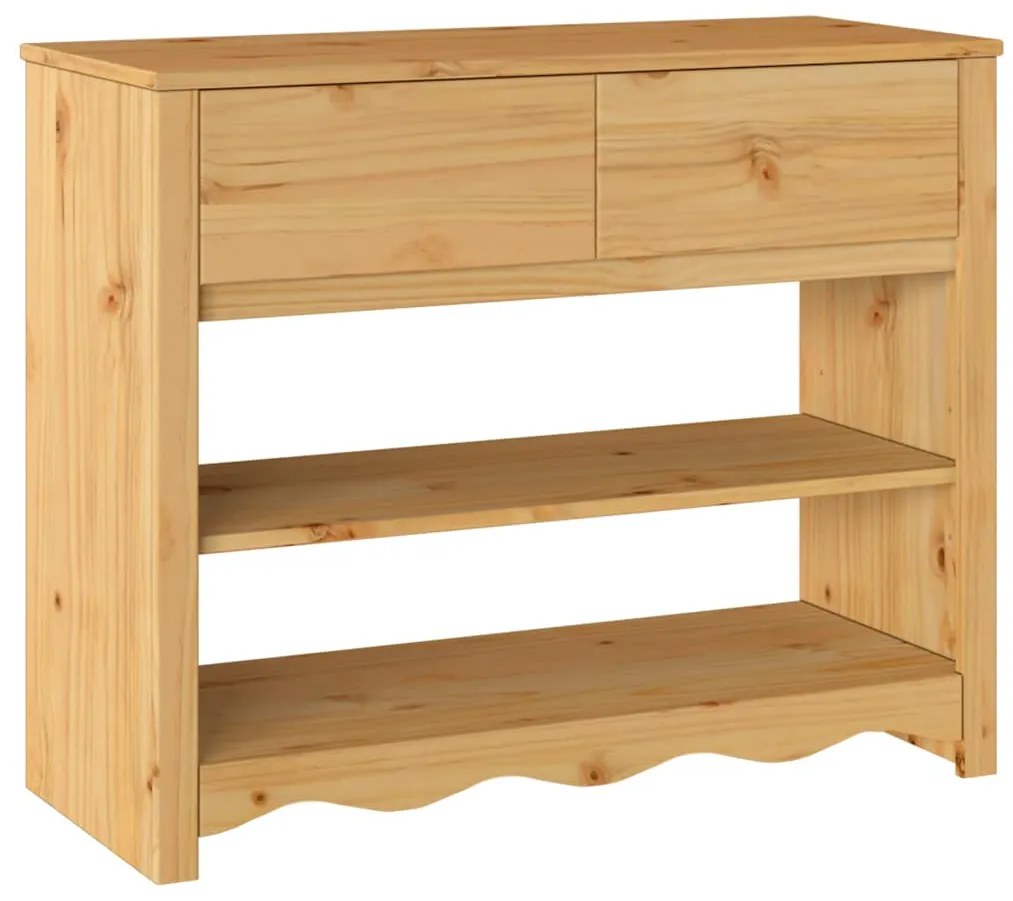 vidaXL Τραπέζι κονσόλας με συρτάρι Drammen Δρυς 89.5 x 37 x 73 εκ