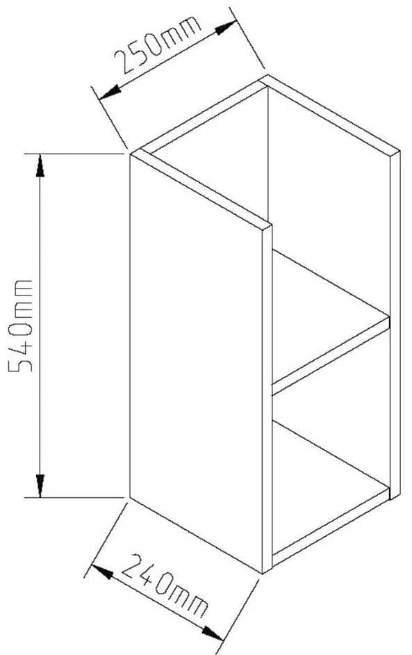 Ράφι Τοίχου REVEN Ροζ 25x24x54cm