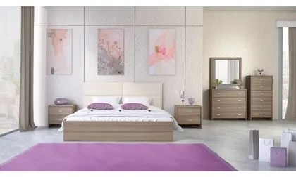 Savvidis Furniture  Κρεβάτι N6 για στρώμα 150x200 Μόκα BEST-30332