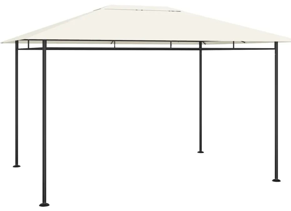 vidaXL Κιόσκι Κρεμ 384x281x270 εκ. 180 γρ./μ²