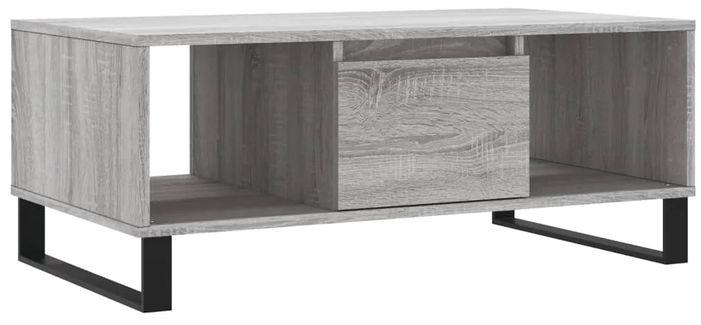vidaXL Τραπεζάκι Σαλονιού Γκρι Sonoma 90x50x36,5εκ. Επεξεργασμένο Ξύλο