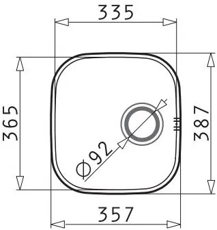 Νεροχύτης Pyramis IRIS 1B-30X34