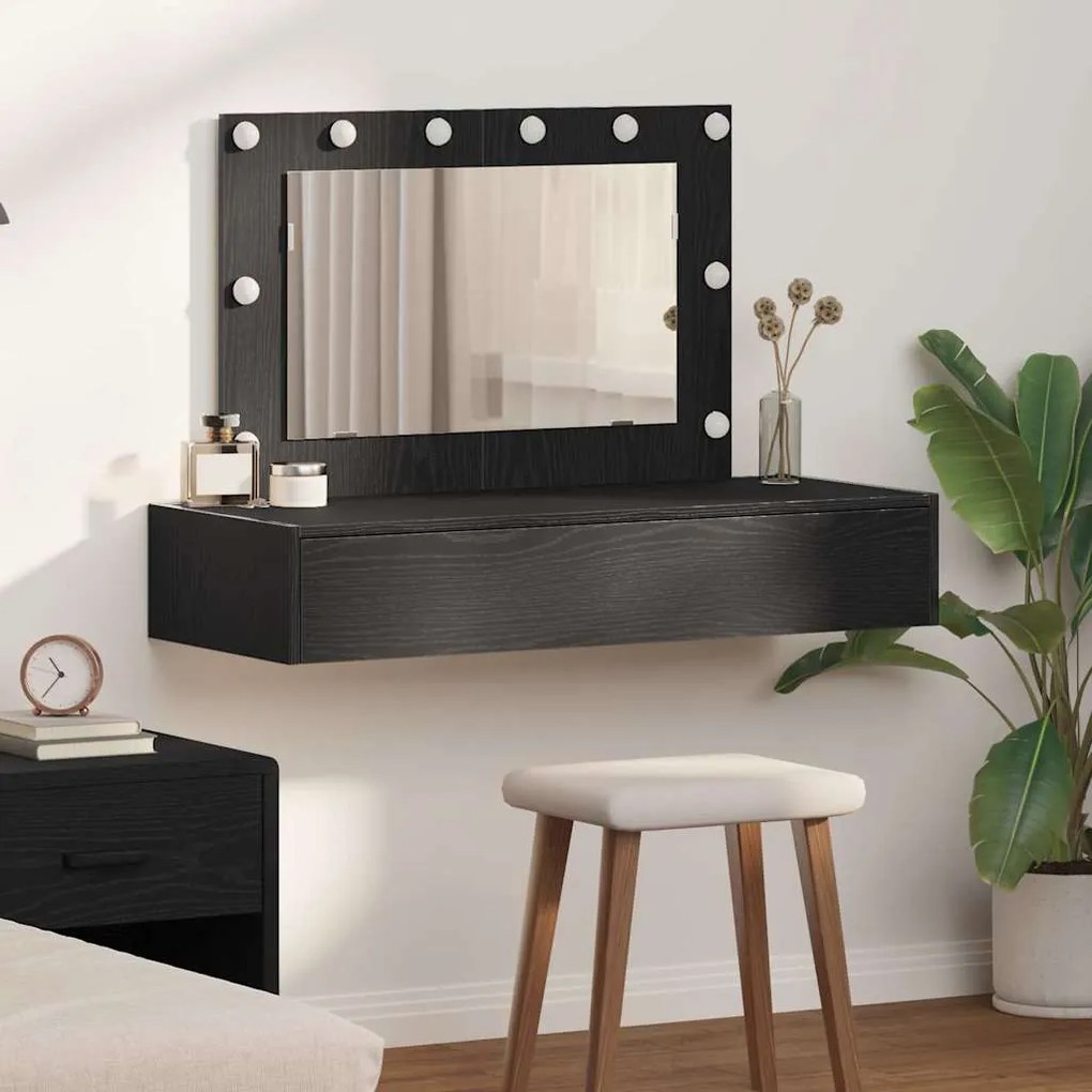 vidaXL Τραπέζι περιποίησης Μαύρο 100 x 40 x 70 εκ. Επεξεργασμένο ξύλο