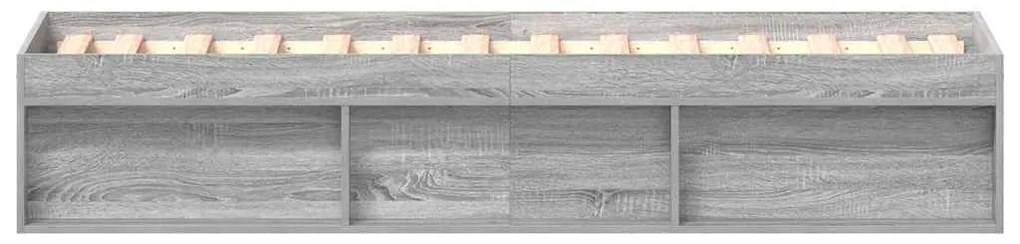 vidaXL Πλαίσιο Κρεβατιού Γκρι Sonoma 100x200 εκ.