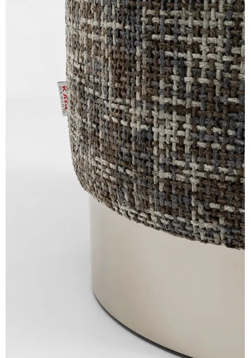 Σκαμπό Berry High Ύφασμα Γκρι 39x39x47εκ. - Γκρι