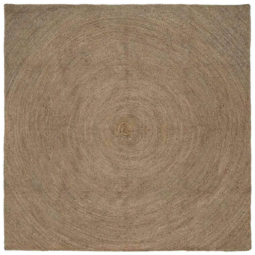 vidaXL Χαλί Γκρι 200 x 200 cm Γιούτα