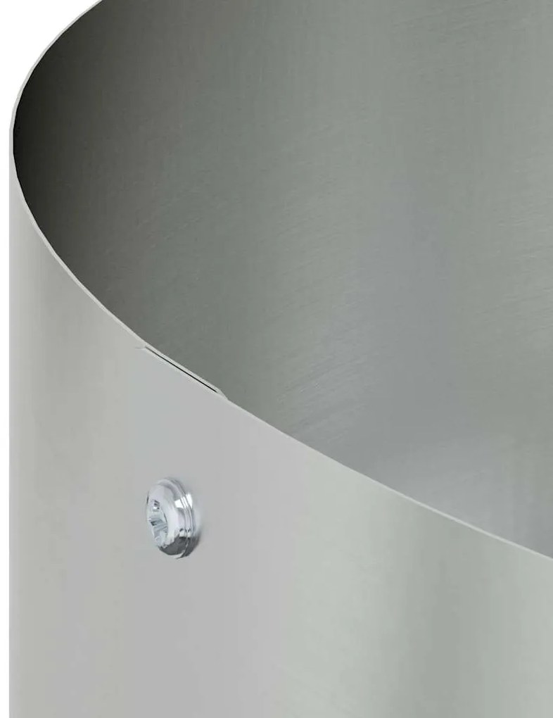 vidaXL Δακτύλιος γλάστρας Ασημί 30 x 30 x 20 cm Επικαλυμμένος Χάλυβας