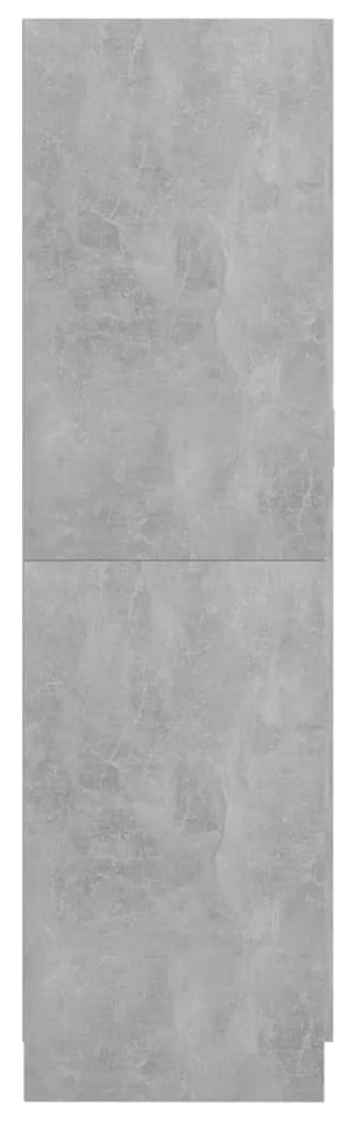 vidaXL Ντουλάπα Γκρι Σκυροδέματος 85,2 x 51,5 x 180 εκ από Επεξ. Ξύλο