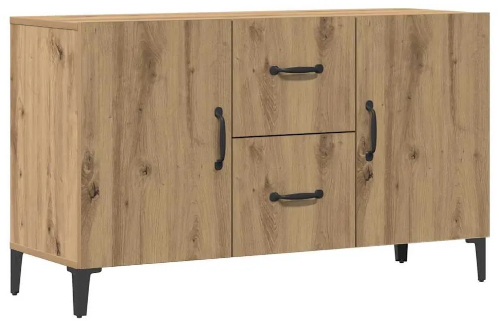 vidaXL Σκευοθήκη Δρυς τεχνίτης 100x36x60 cm Κατασκευασμένο ξύλο