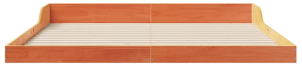 vidaXL Σκελετός Κρεβατιού Καφέ κεριού 200 x 220 cm Μασίφ ξύλο πεύκου