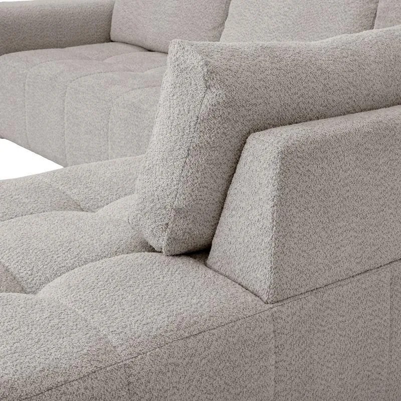 Γωνιακός Καναπές Carmen Fylliana Δεξιά Γωνία Silver 304x242x89 εκ. 304x242x89 εκ.