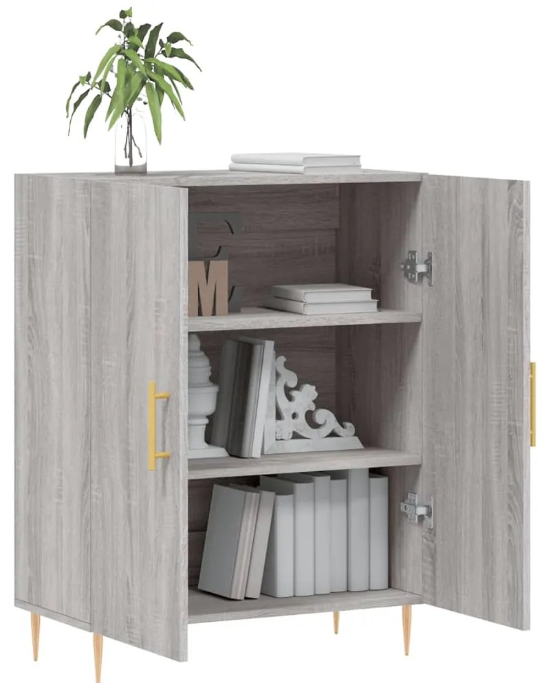 vidaXL Ντουλάπι Γκρι Sonoma 69,5 x 34 x 90 εκ. από Επεξεργασμένο Ξύλο