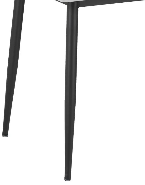 Τραπέζι Gustas γκρι μαρμάρου sintered stone-μαύρο μέταλλο 140x80x75εκ 140x80x75 εκ.