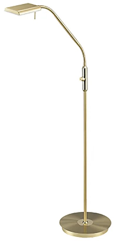 Φωτιστικό Δαπέδου Brass Matt Υ162xΜ50cm LED 12w 3000K 1100lm Trio Lighting Bergamo 420910108