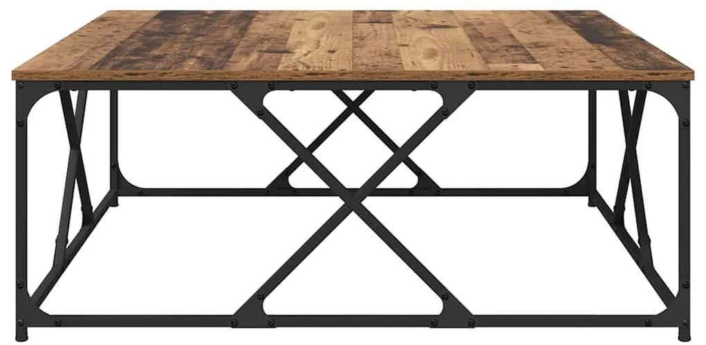 vidaXL Τραπεζάκι σαλονιού Παλιό Ξύλο 100 x 100 x 40 cm