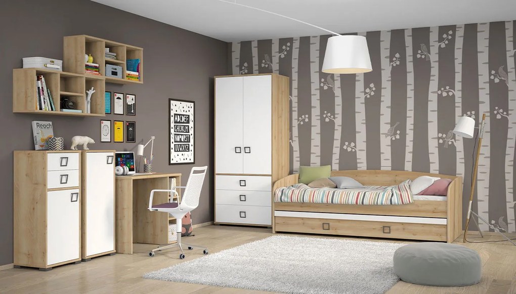 Κρεβάτι Riddle 90-Δρυς