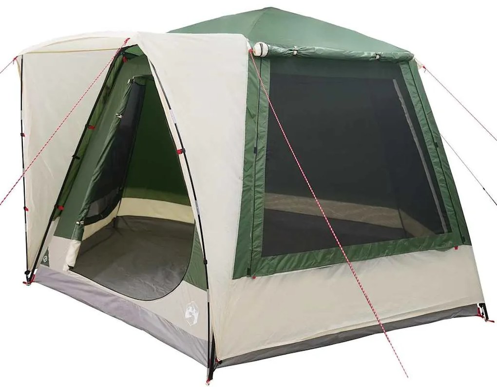 vidaXL Σκηνή Camping Πράσινο 420 x 420 x 227 εκ Πολυεστέρας