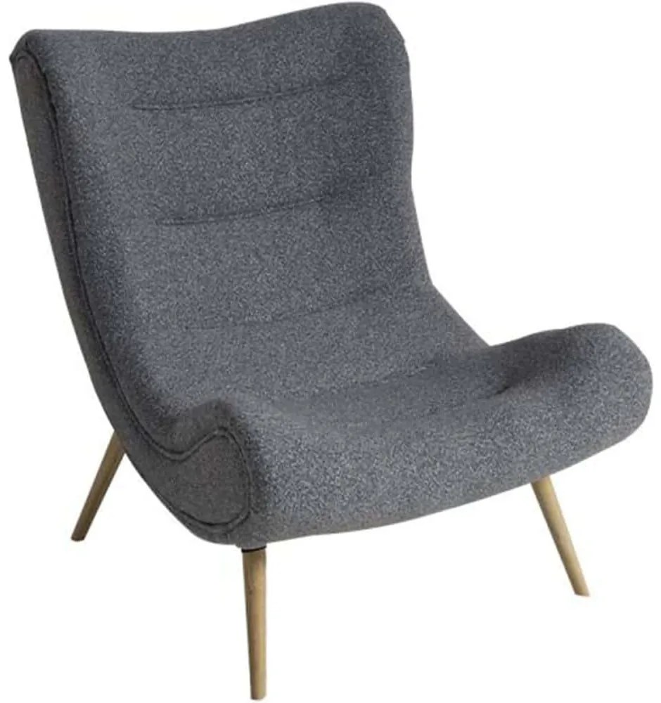 Πολυθρόνα Cloud Μπουκλέ 735-2202-GL 97x80x100cm Grey