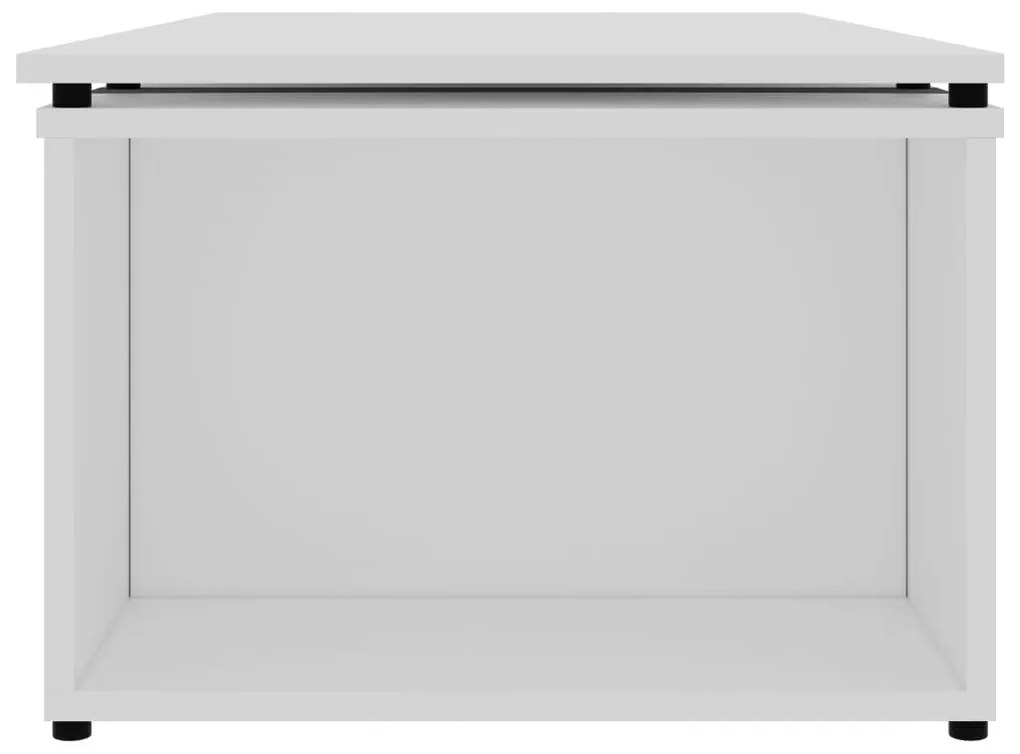 Τραπεζάκι Σαλονιού Λευκό 150 x 50 x 35 εκ. από Επεξ. Ξύλο - Λευκό