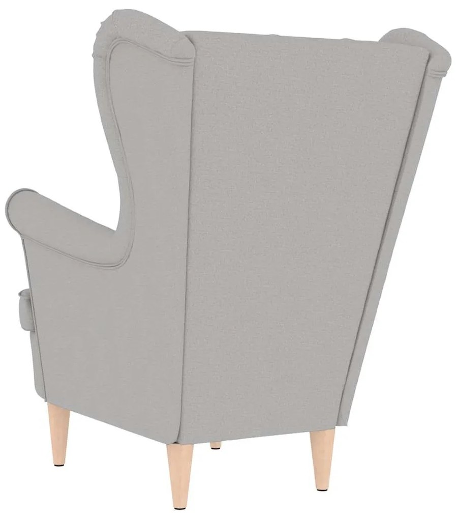 vidaXL πολυθρόνα Cloud Grey 74x84x100 cm Ύφασμα