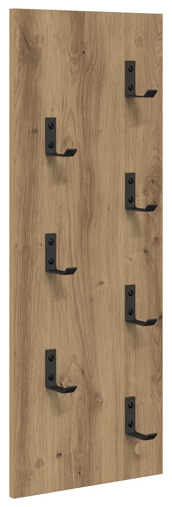 vidaXL Τοίχου Κρεμάστρα Επιτοίχιο artisan δρυς 30 x 1.5 x 80 εκ.