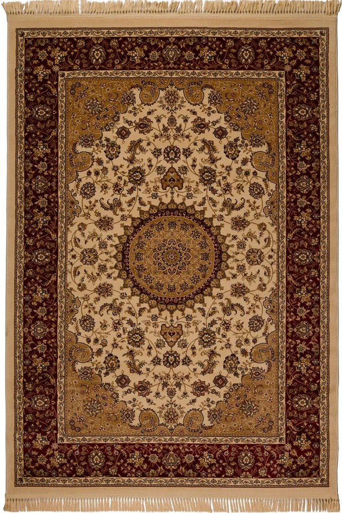 Χαλί Isfahan 2438A Cream-Red Βιοκαρπέτ 240X300cm