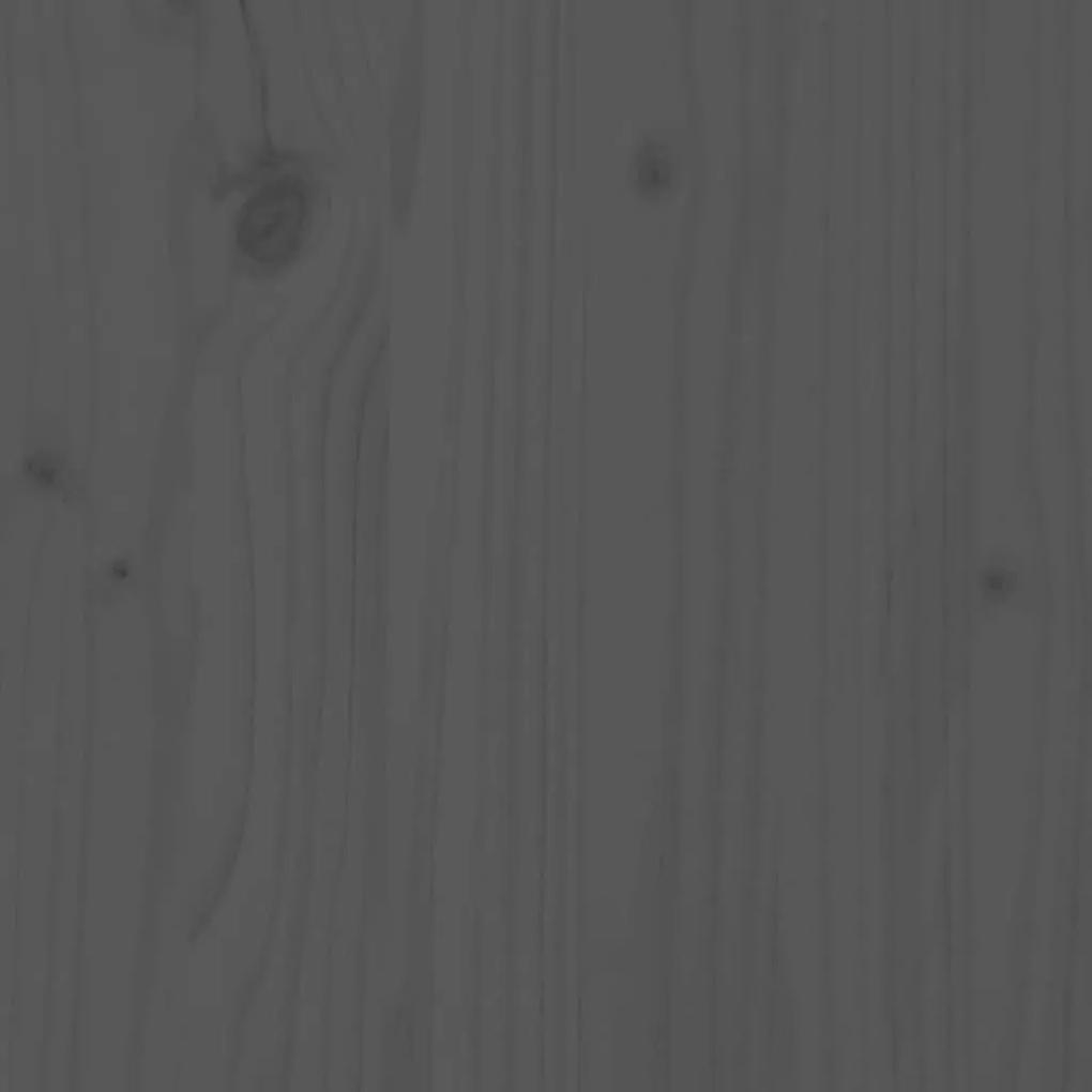 Ζαρντινιέρα Γκρι 82,5 x 40 x 39 εκ. από Μασίφ Ξύλο Πεύκου - Γκρι