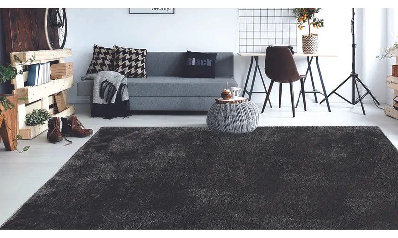 Χαλί Shaggy ανθρακί Monti 7053/900 - Colore Colori ΣΕΤ (0,70x1,50)x2 0,70x2,20