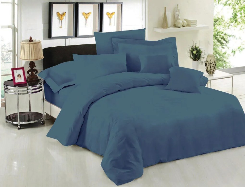 Σεντόνι Μεμονωμένο Polycotton Μονό 170x270εκ. Dusty Blue Le Blanc 7009118-13