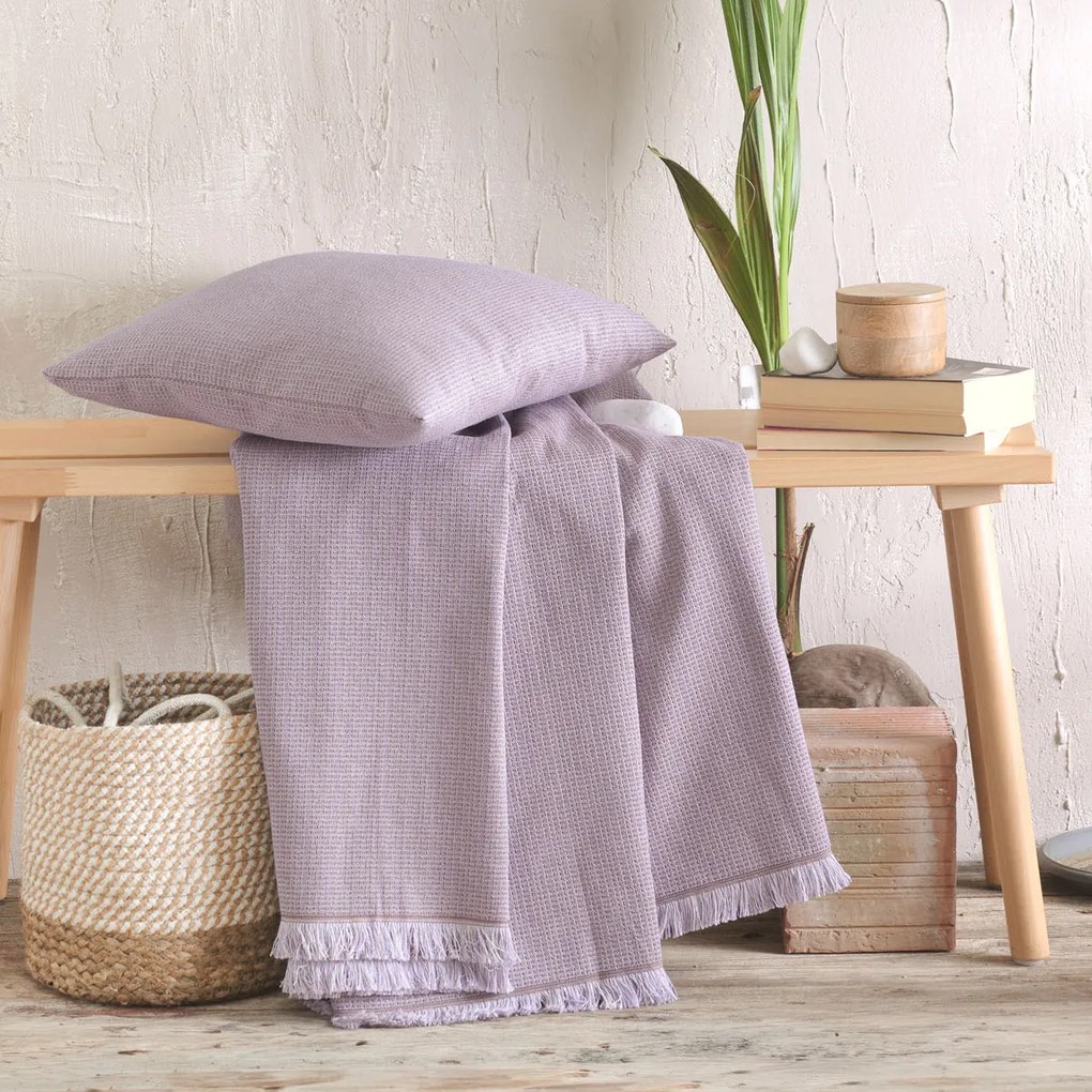 Ριχτάρι Τετραθέσιου Καναπέ (180x330) Rythmos Silvana Lilac