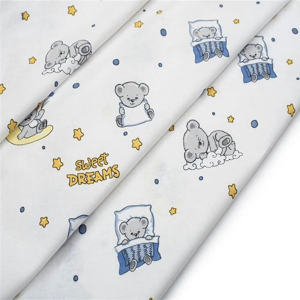 Πάνα Χασέ Sweet Dreams 554 White-Sky Blue DimCol 80x80cm 100% Βαμβάκι