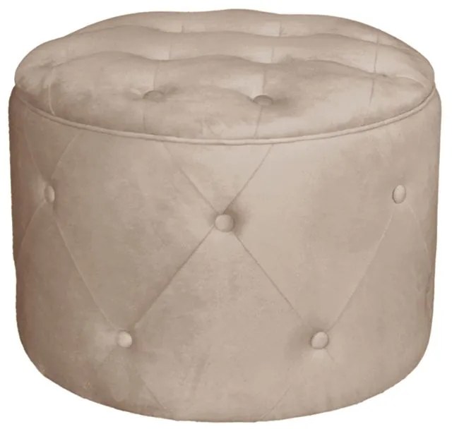 Σκαμπό TRAVIS Ύφασμα Μπεζ-Tortora-Sand-Cappuccino Φ60cm H.45cm