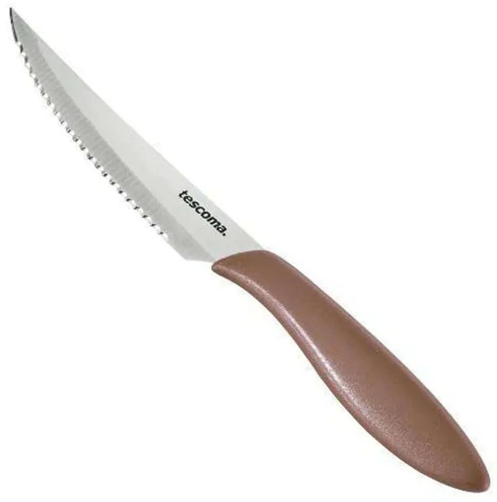 Μαχαίρια Κρέατος Presto (Σετ 6Τμχ) 863056.35 12cm Brown-Silver Tescoma Ανοξείδωτο Ατσάλι