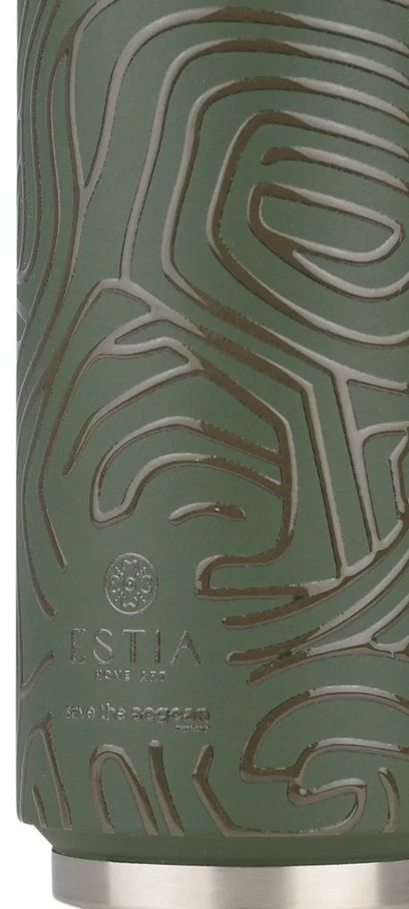 ESTIA ΘΕΡΜΟΣ TRAVEL CUP SAVE THE AEGEAN 500ml OLIVE FLOW