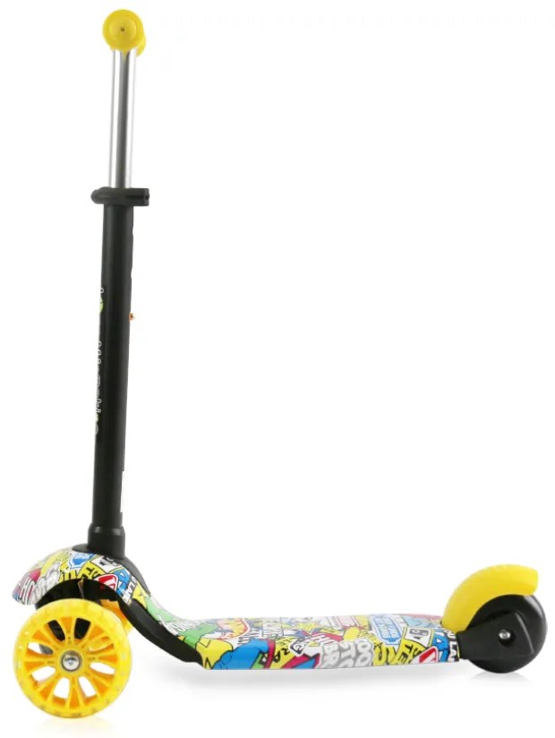 Παιδικό πατίνι Draxter Plus Scooter με κάθισμα και χειρολαβή γονέα Graffiti Smile 10390140019 Lorelli
