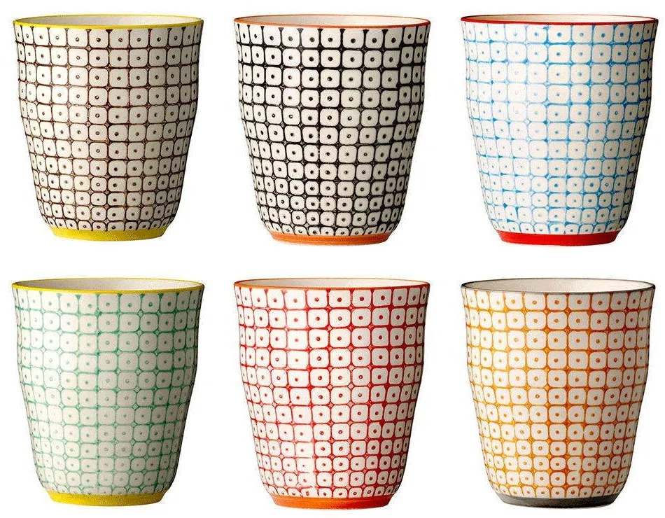 Φλυτζάνι Carla (Σετ 6Τμχ) 217009 200ml Multi Bloomingville Κεραμικό