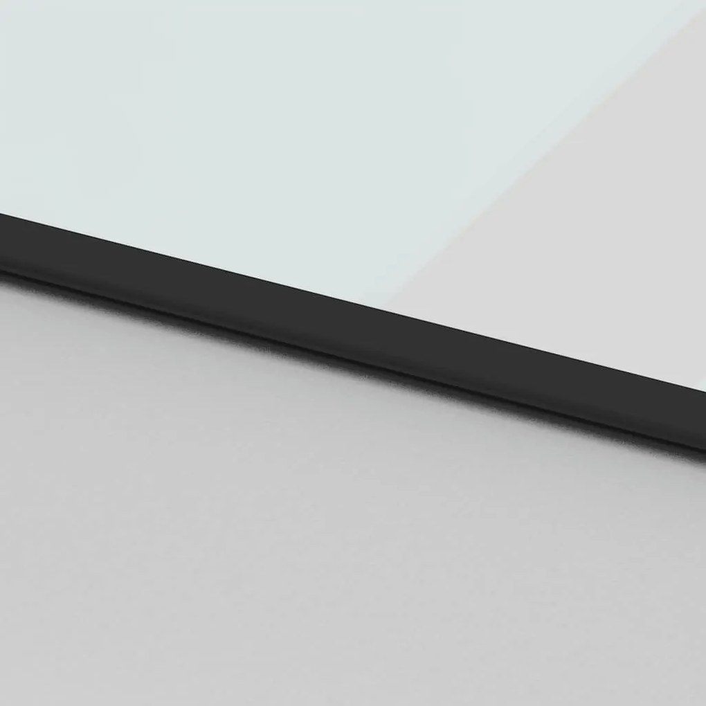 vidaXL Συρόμενη πόρτα με σετ υλικού 76x205 cm από γυαλί&amp;Αλουμίνιο