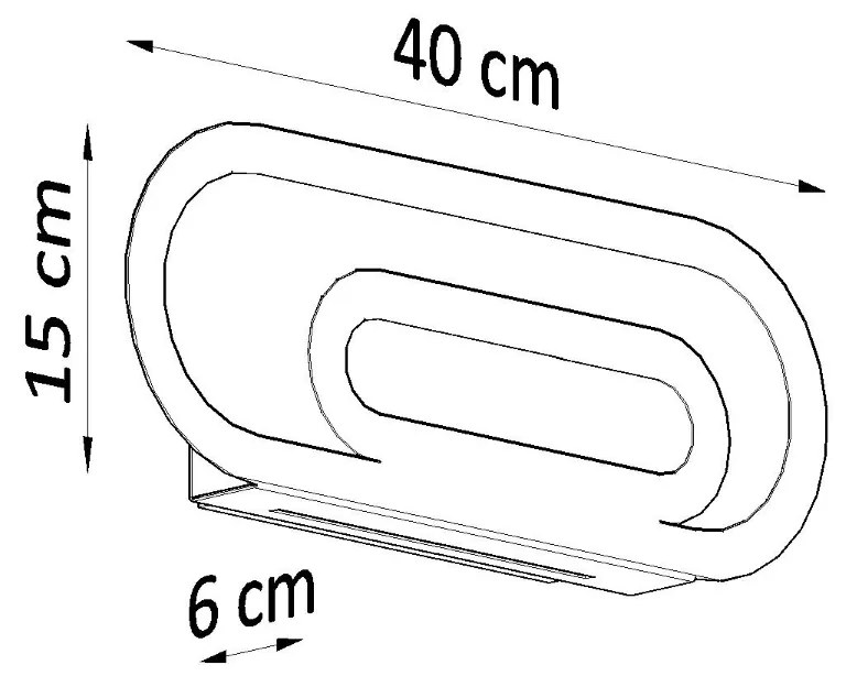 Sollux Φωτιστικό τοίχου Saccon 2,Χάλυβας, PVC,2xG9/40w