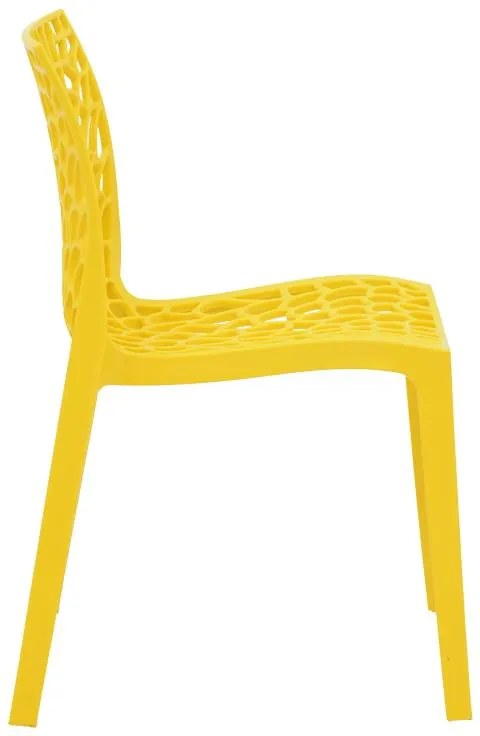 Καρέκλα Hush με UV protection PP κίτρινο 50.5x54x79.5εκ. 42x52x81 εκ.