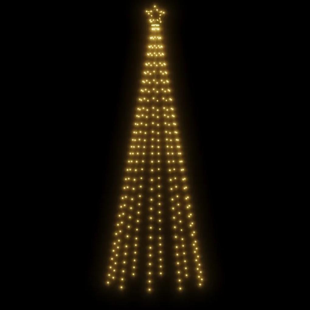 vidaXL Χριστουγεννιάτικο Δέντρο Κώνος 310 LED Θερμό Λευκό 100x300 εκ.