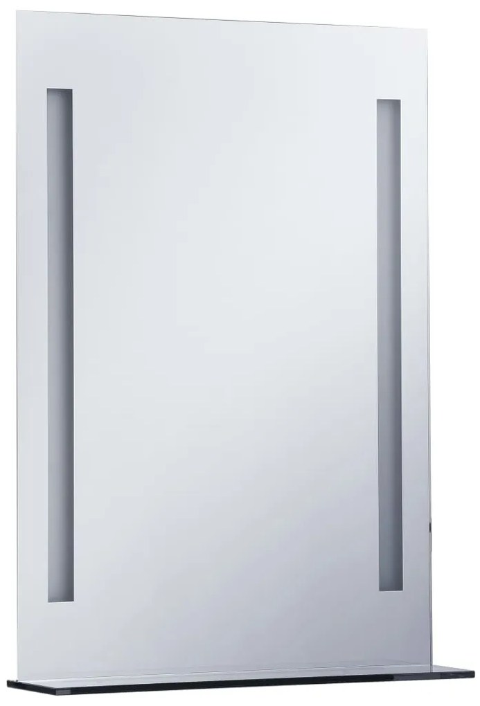 vidaXL Καθρέφτης Μπάνιου Τοίχου με LED & Ράφι 50 x 70 εκ.