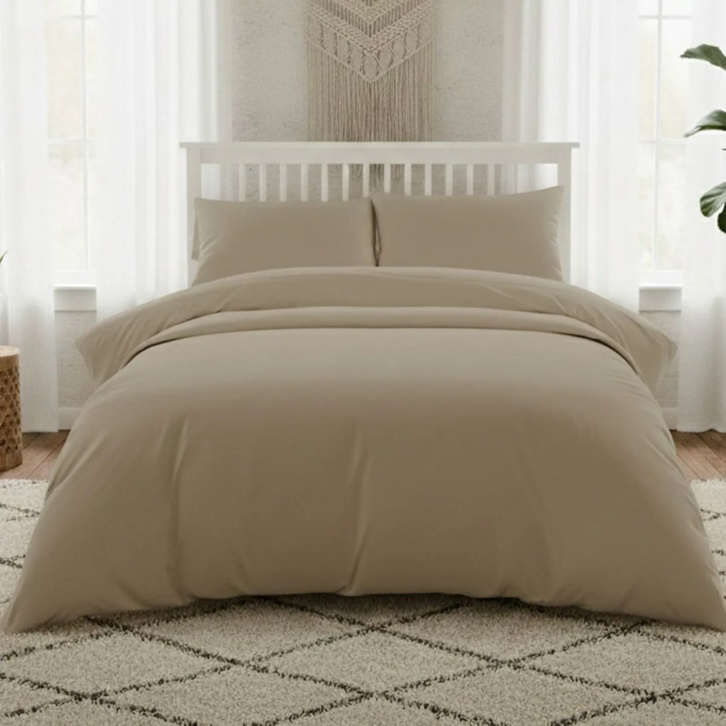 Ζεύγος Μαξιλαροθήκες (53x72) Melinen Lavish Satin Μπεζ