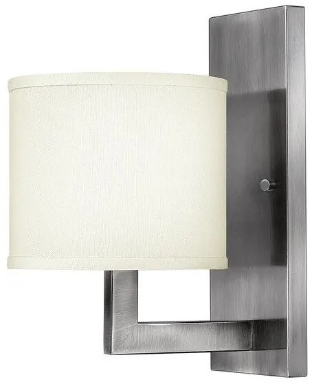 Απλίκα Φωτιστικό Τοίχου 1xE27  Νίκελ Αντικέ  Hampton HK-HAMPTON1 Elstead Lighting-HK-HAMPTON1-Νίκελ Ματ HK-HAMPTON1