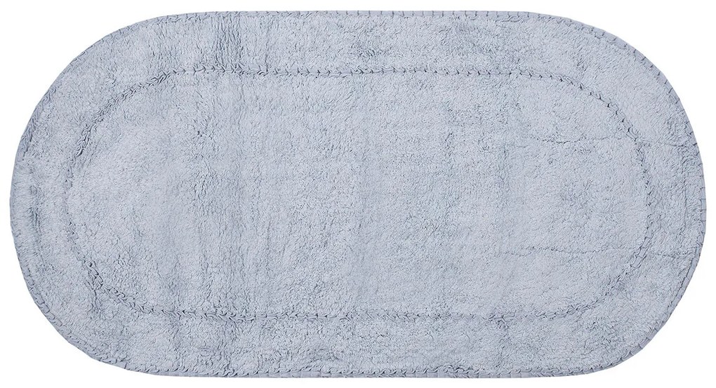 Πατάκι Μπάνιου Οβάλ (65x130) Silk Fashion Rococo Sky Blue