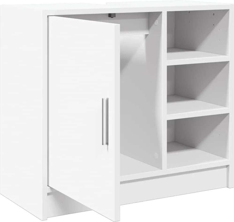 vidaXL Ντουλάπι Νιπτήρα Λευκό 63x29x55 εκ. Επεξ. Ξύλο