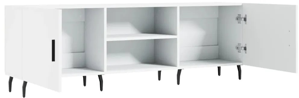 vidaXL Έπιπλο Τηλεόρασης Λευκό 150x30x50 εκ. από Επεξεργασμένο Ξύλο