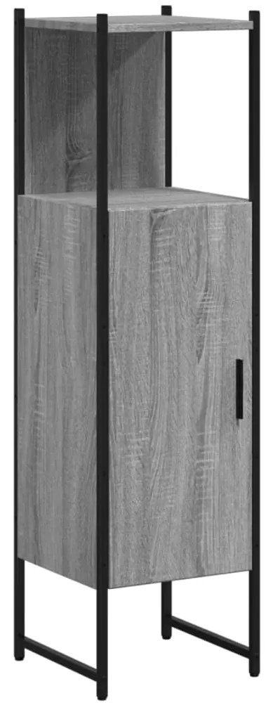 vidaXL Ντουλάπι Μπάνιου Γκρι Sonoma 33x33x120,5 εκ. Επεξεργασμένο Ξύλο