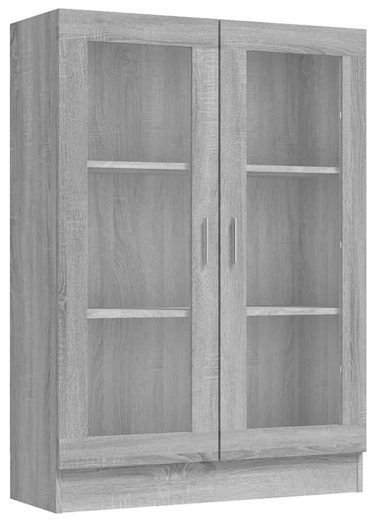 vidaXL Βιτρίνα Γκρι Sonoma 82,5 x 30,5 x 115 εκ. Επεξεργασμένο Ξύλο